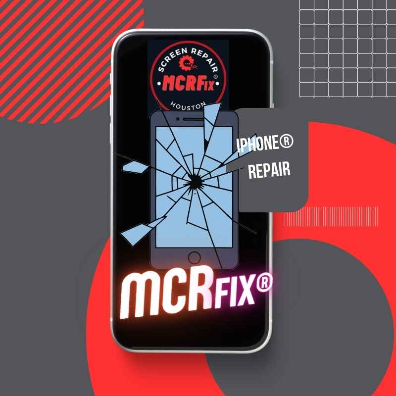 Screen Borken MCR Fix® Professional iPhone 15 screen replacement service in Houston at MCRFix